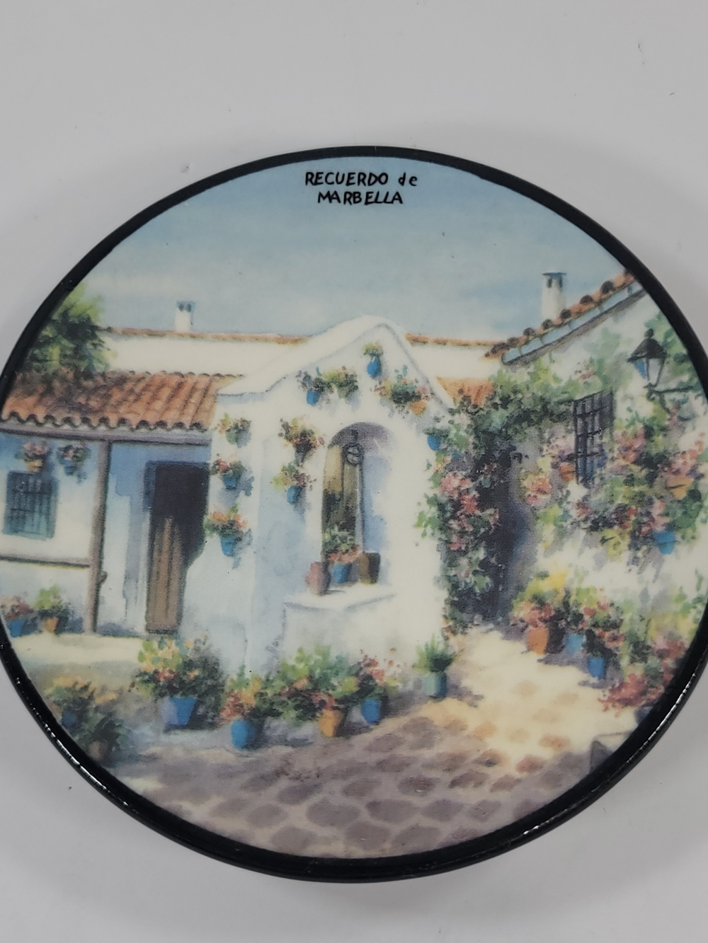 Recuerdo de Marbella Scenery Porcelain Trinket Dish